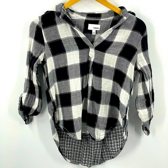 Sonoma Tops - Sonoma | Petite Flannel Top, sz XSP